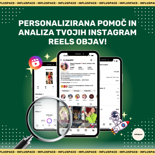 Personalizirana pomoč in analiza tvojih Instagram Reels objav!