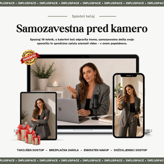 Samozavestna pred kamero